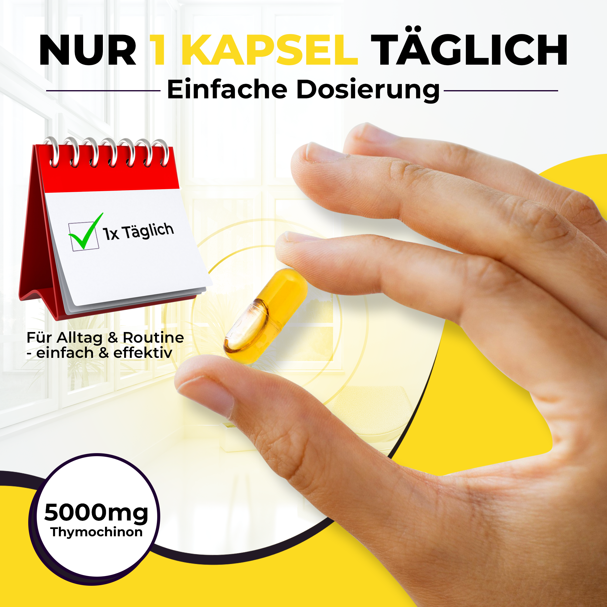 12x Bio Schwarzkümmelöl Kapseln - hochdosiert - 5% Thymochinon - 60 Kapseln
