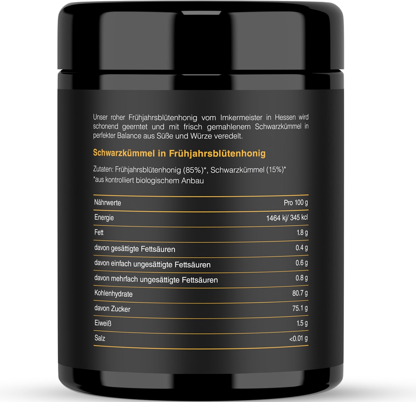 1× Schwarzkümmel in Honig 250g