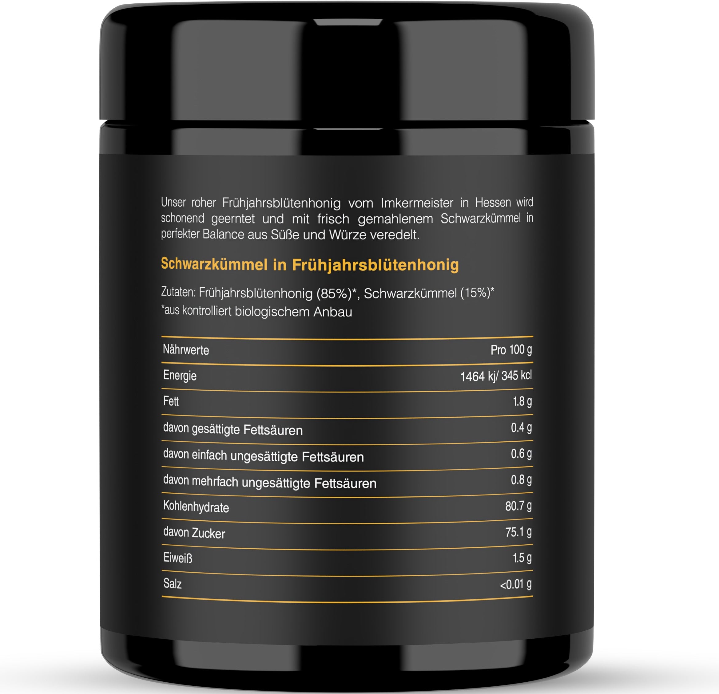 2 × Bio Schwarzkümmel in Honig 250g