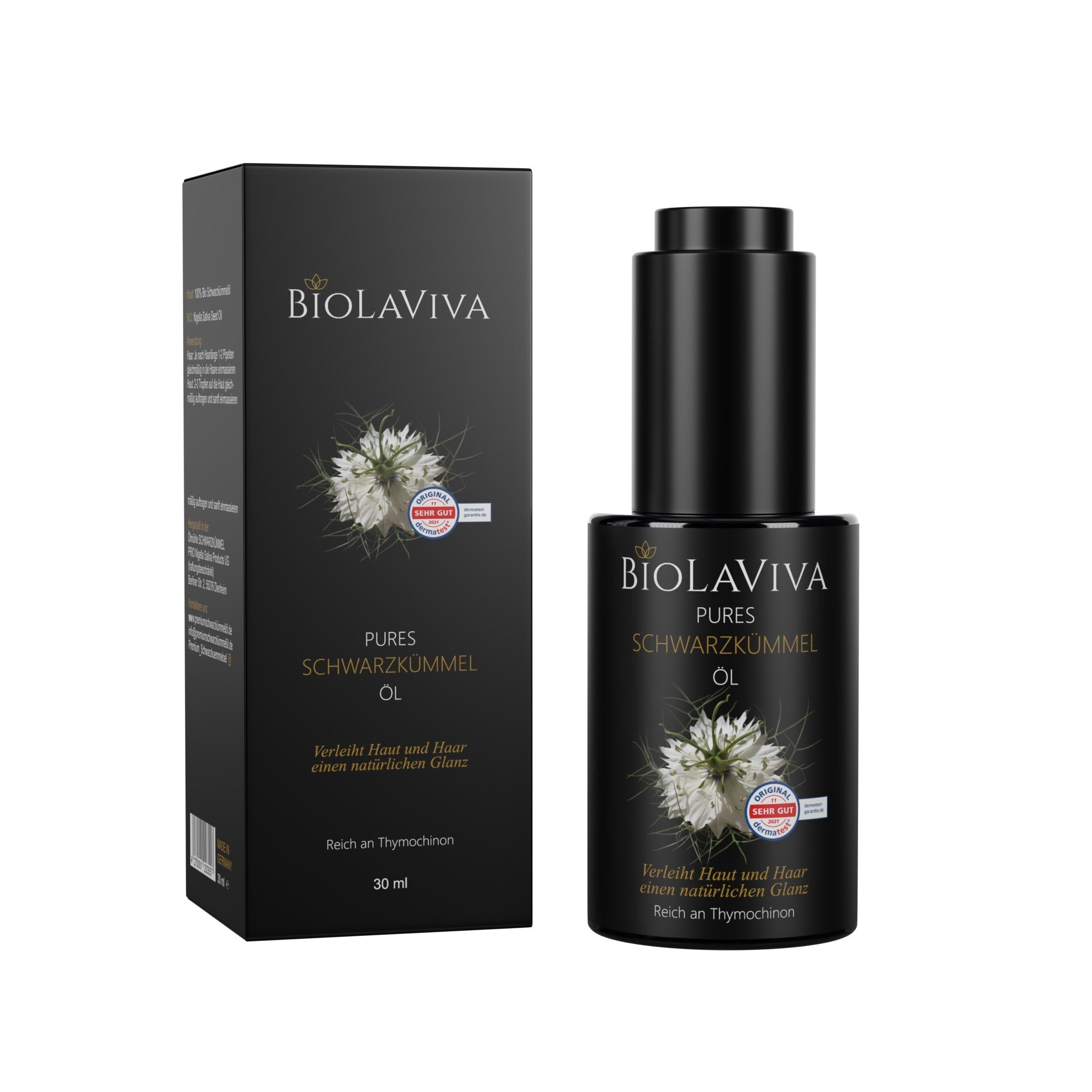 6× Pures Schwarzkümmelöl 30ml