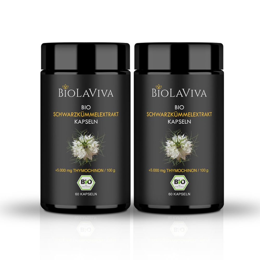 2x Schwarzkümmelöl Kapseln 5% Thymochinon