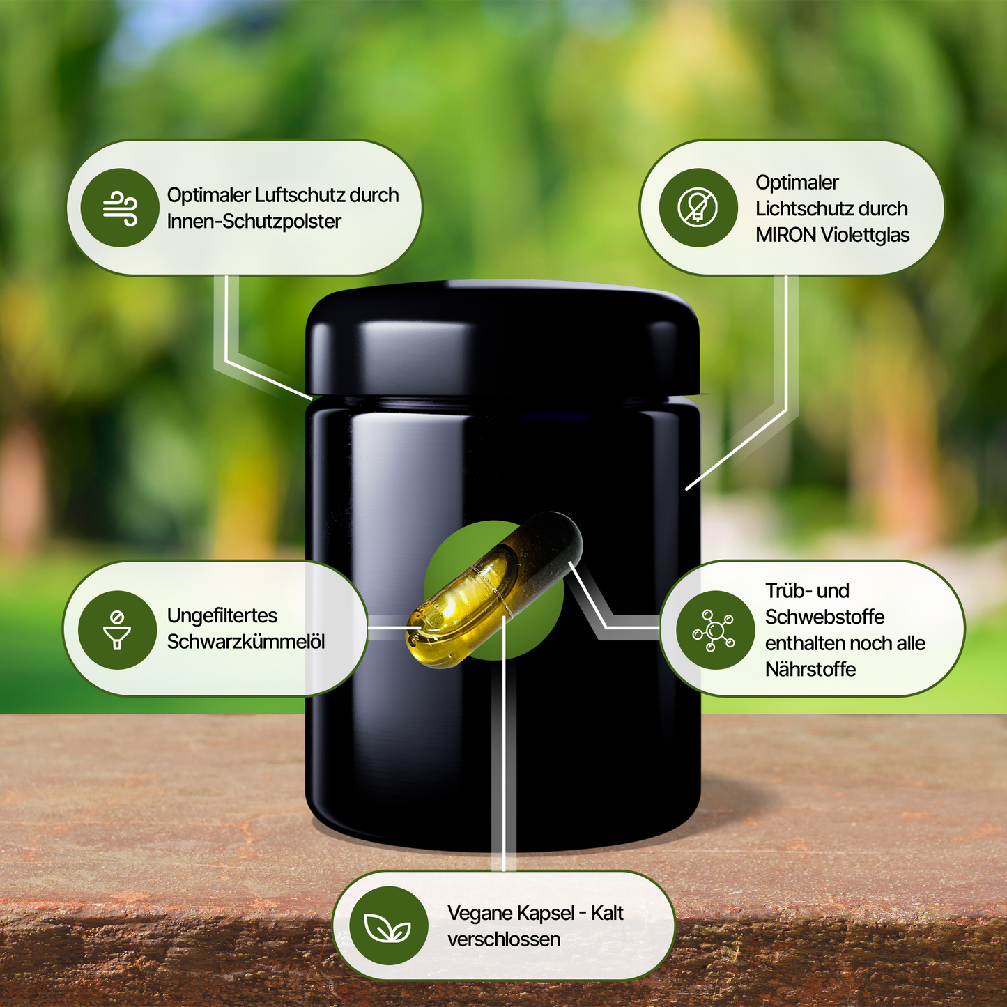 1× Schwarzkümmelöl Kapseln - ungefiltert - 240 Stück
