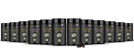 12× Bio Schwarzkümmelöl Kapseln - ungefiltert - 240 Stück