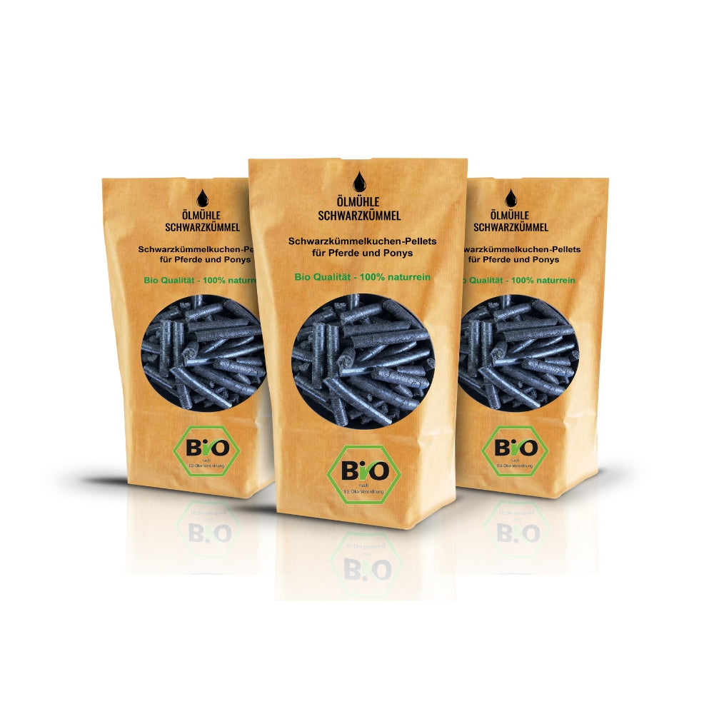 3× Bio Schwarzkümmel Pellets 20kg