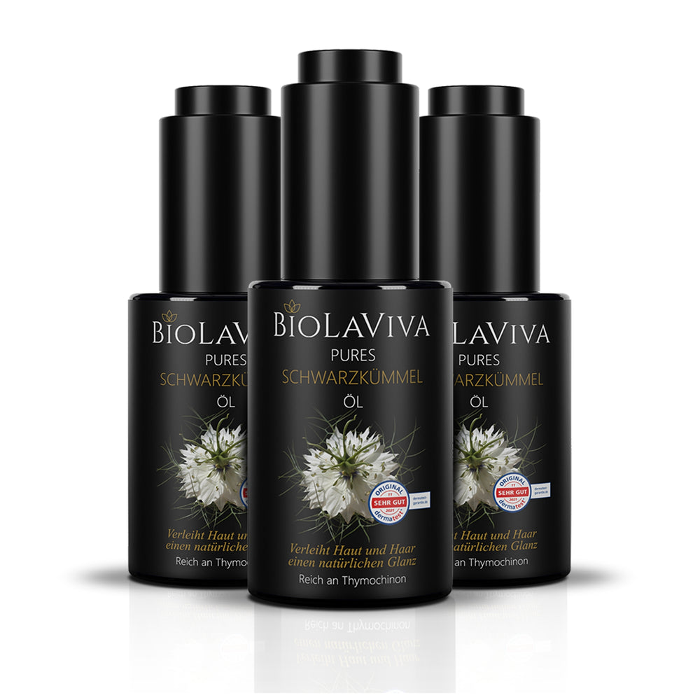 3× Pures Schwarzkümmelöl 30ml