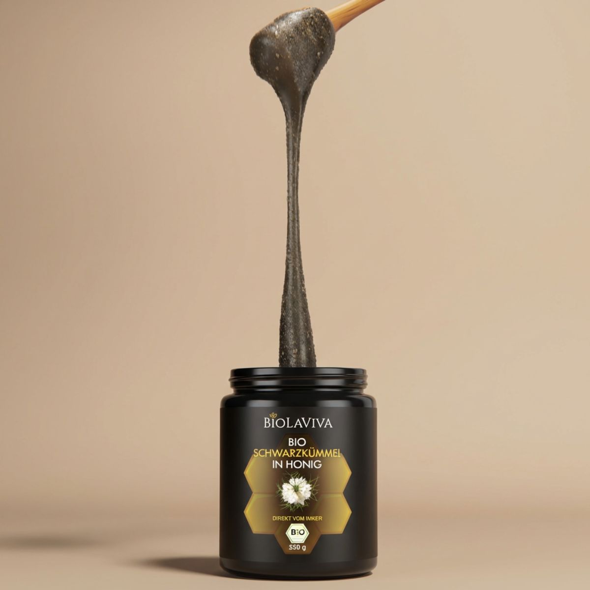 Bio Schwarzkümmel in Honig 250g