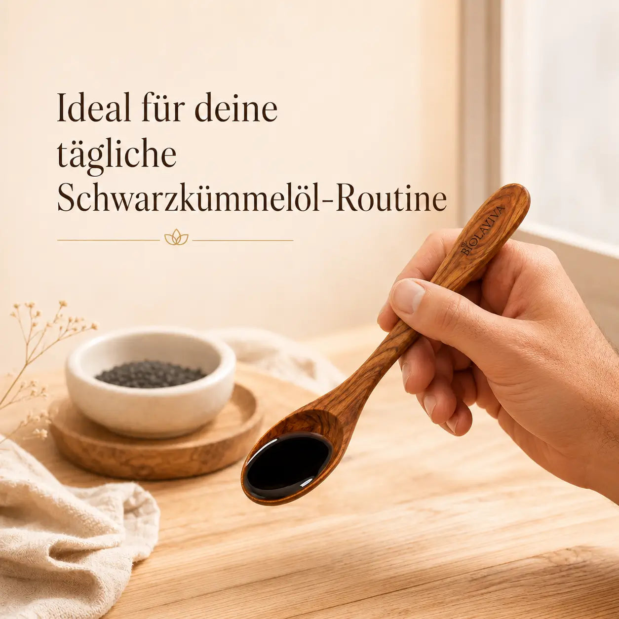 Olivenholz Löffel – handgefertigt 20 cm