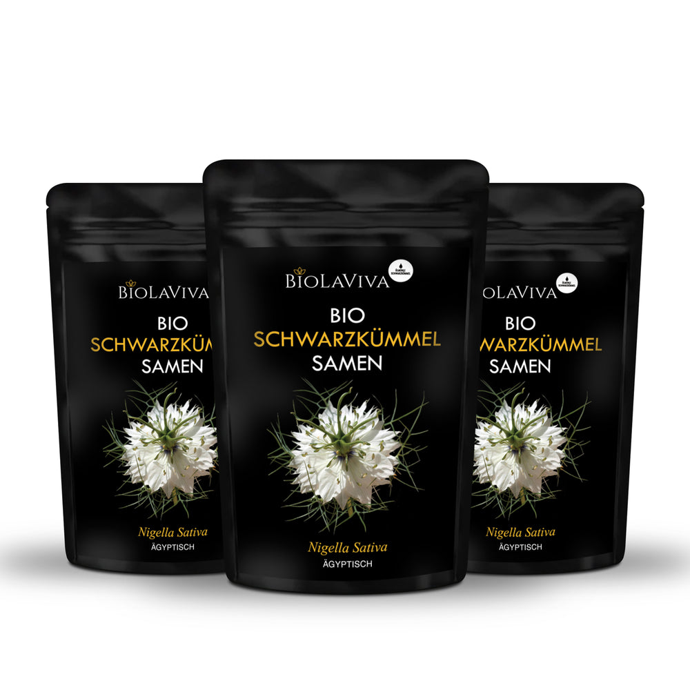 3× Bio Schwarzkümmel Samen 500g