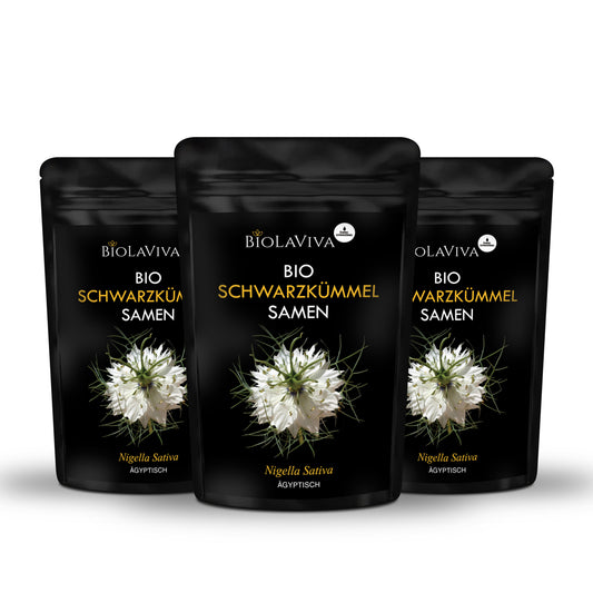 3× Bio Schwarzkümmel Samen 500g