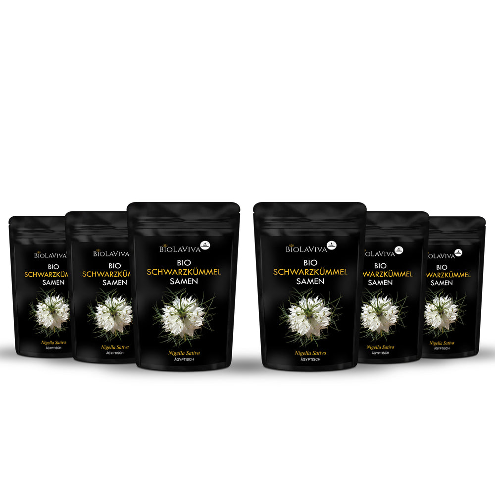 6× Bio Schwarzkümmel Samen 500g