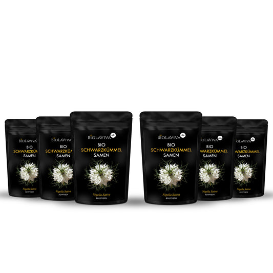 6× Bio Schwarzkümmel Samen 500g