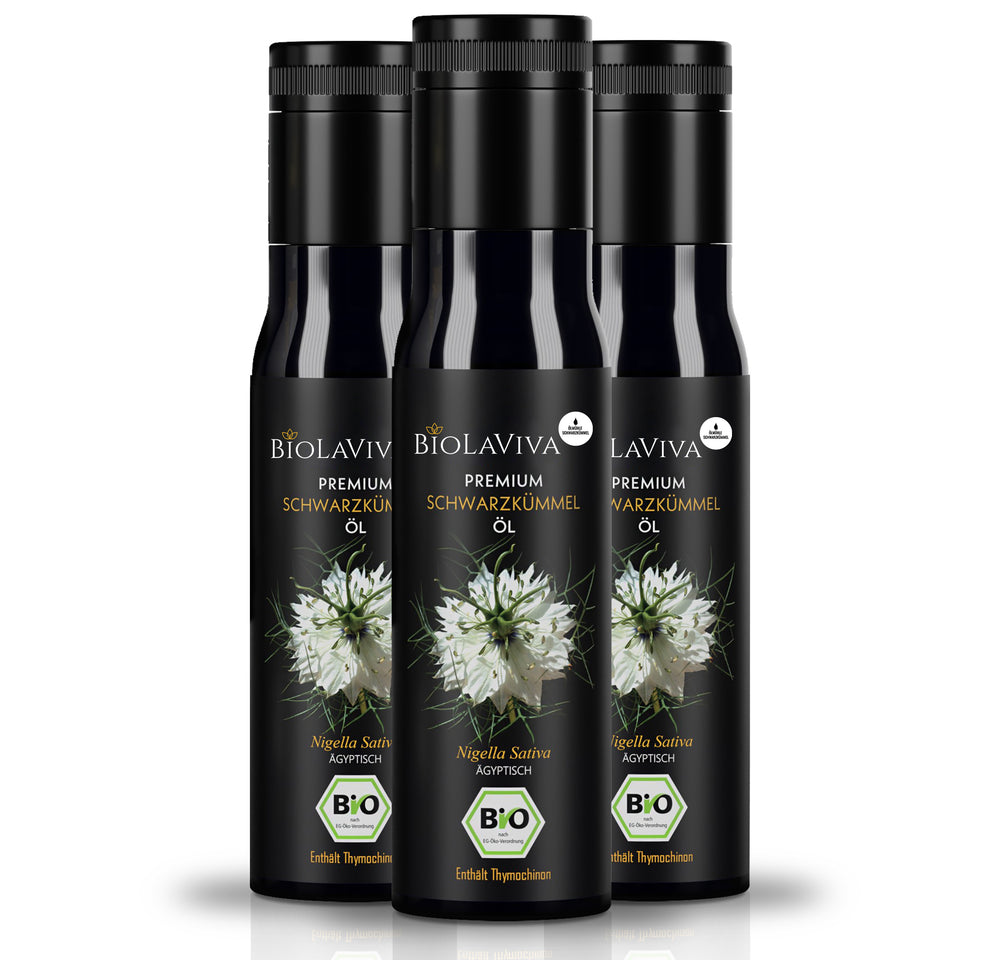 3× Bio Schwarzkümmelöl ungefiltert 100ml