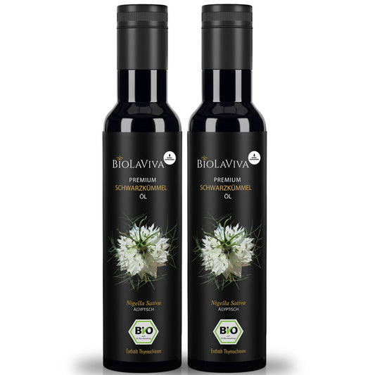 2×  Bio Schwarzkümmelöl ungefiltert 250ml