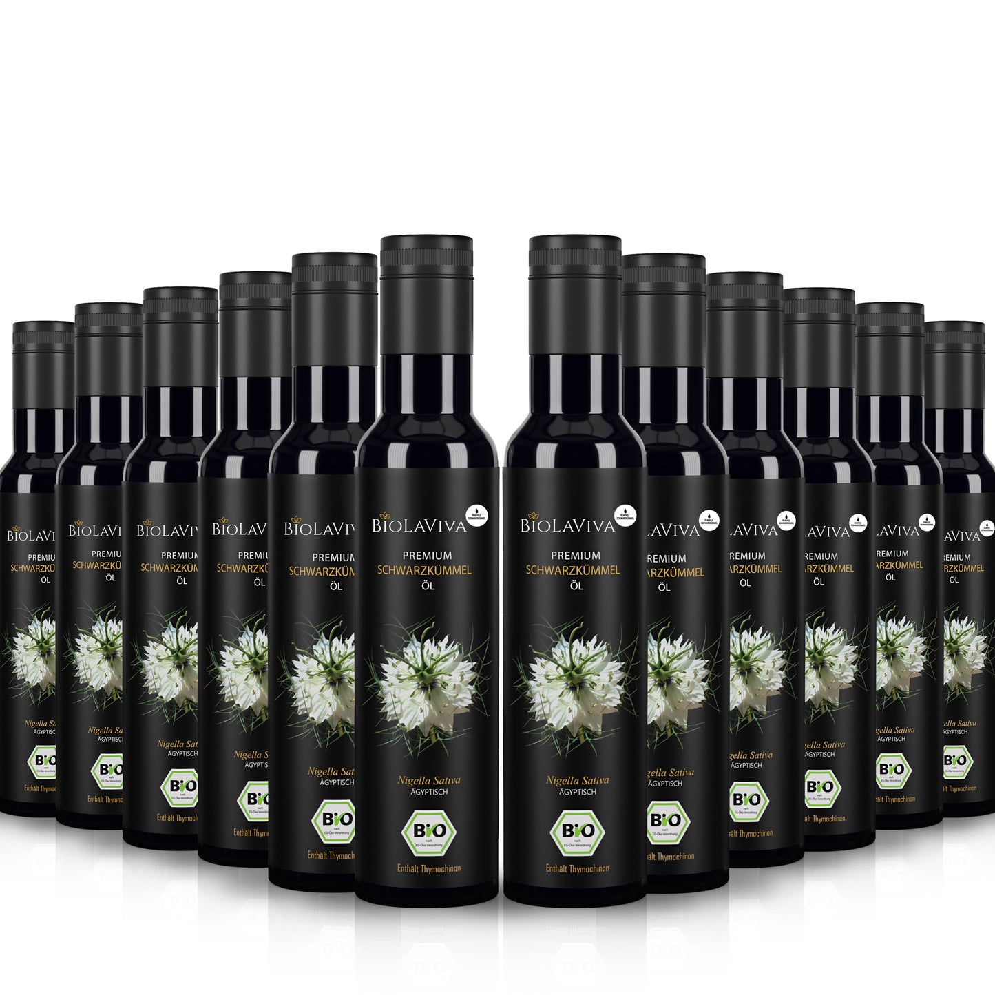 12× Bio Schwarzkümmelöl ungefiltert 250ml