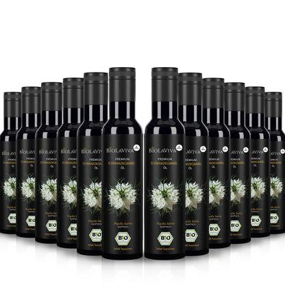 12× Bio Schwarzkümmelöl ungefiltert 250ml
