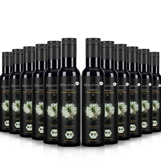 12× Bio Schwarzkümmelöl ungefiltert 250ml