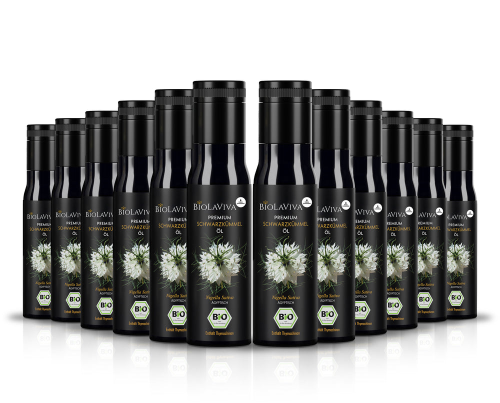12× Bio Schwarzkümmelöl ungefiltert 100ml