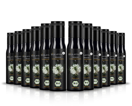 12× Bio Schwarzkümmelöl ungefiltert 100ml