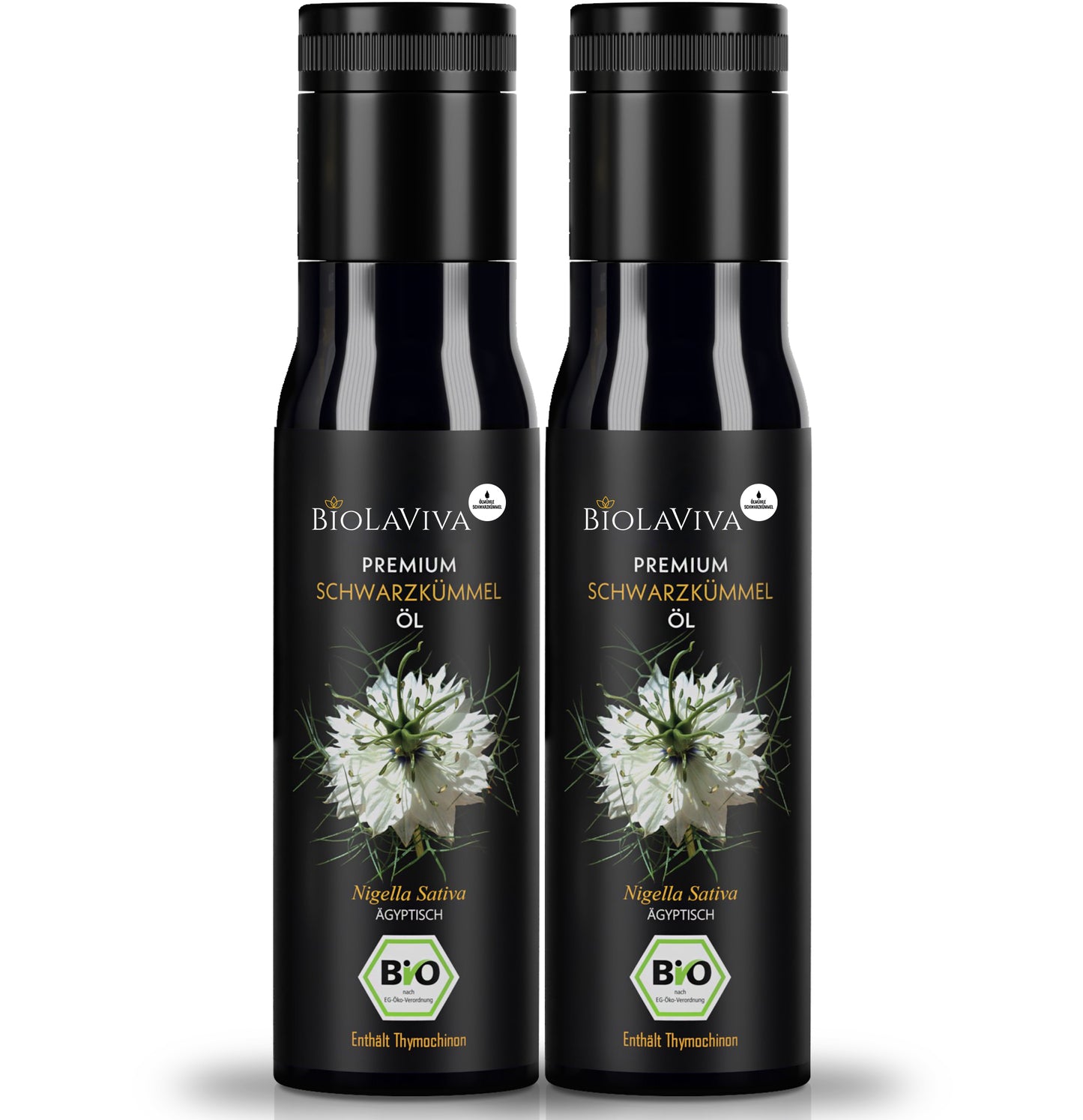 2× Bio Schwarzkümmelöl ungefiltert 100ml