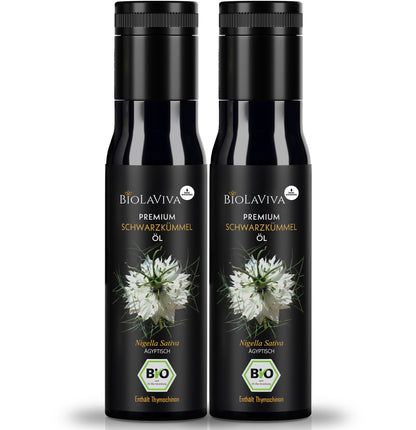 2× Bio Schwarzkümmelöl ungefiltert 100ml