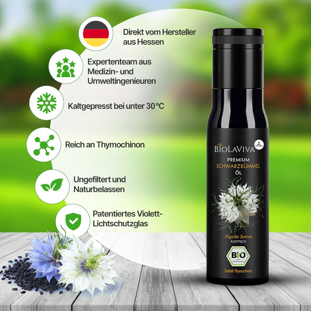 3× Bio Schwarzkümmelöl ungefiltert 250ml