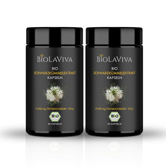 2x Schwarzkümmelöl Kapseln 5% Thymochinon