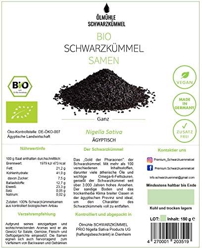 1× Bio Schwarzkümmel Samen 500g